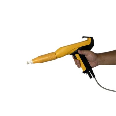 Arma de recubrimiento de superficie metálica electrostática de polvo portátil con control de flujo