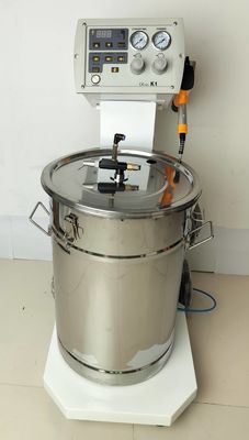 HXC-310 cartucho de polvo de recubrimiento al vacío Electrostática máquina de pulverización de metal con rodillo