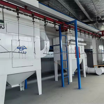 Línea de recubrimiento de polvo horizontal no estándar para sustratos de acero Peso 10000 kg