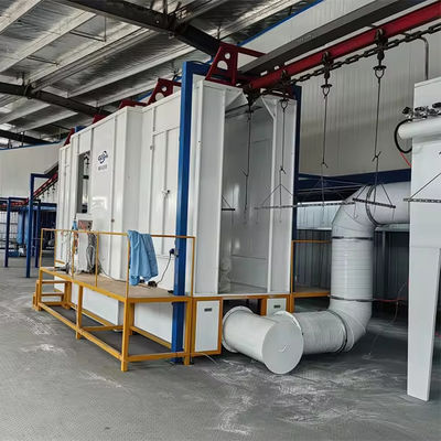 Línea de recubrimiento de polvo electrostático de usos múltiples Sistemas industriales de líneas de pintura de recubrimiento de polvo
