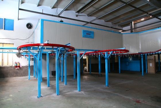 Línea de recubrimiento automático de polvo de alta eficiencia Sistemas transportadores de recubrimiento de polvo ecológicos