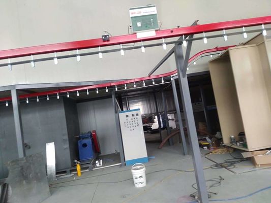 Línea de recubrimiento automático de polvo de alta capacidad operación de seguridad Línea de pintura de recubrimiento de polvo