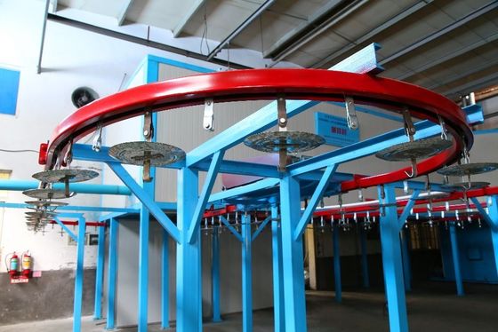 1Línea de recubrimiento automático de polvo de acero de.2 mm Sistemas industriales de recubrimiento de polvo de alta velocidad