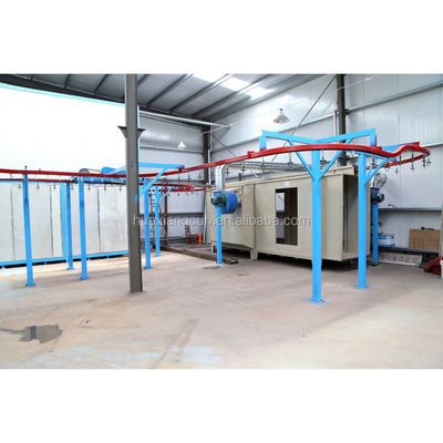 Línea de ensamblaje de pulverización electrostática de acero OEM Máquina de recubrimiento industrial de polvo de ahorro de energía