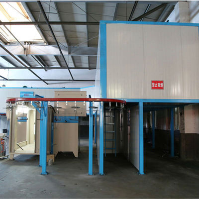 Línea de ensamblaje de pulverización electrostática de acero OEM Máquina de recubrimiento industrial de polvo de ahorro de energía