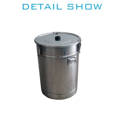 Cubo de recubrimiento de polvo de acero inoxidable de gran capacidad para la línea de producción de recubrimiento