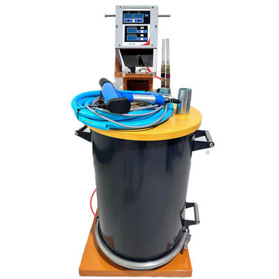 Máquina portátil de recubrimiento en polvo de superficies metálicas