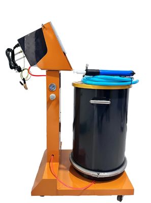 Máquina portátil de recubrimiento en polvo de superficies metálicas