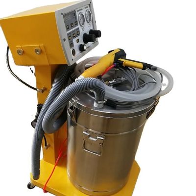 Máquina portátil de pulverización electrostática de acero inoxidable con pistola de pintura manual