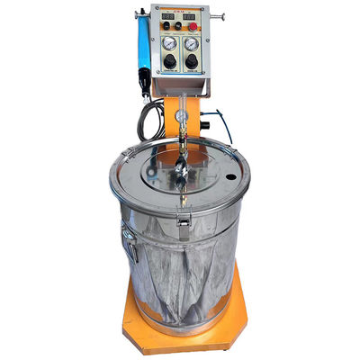 Máquina portátil de pulverización de pintura electrostática en polvo de acero inoxidable para recubrimiento al vacío