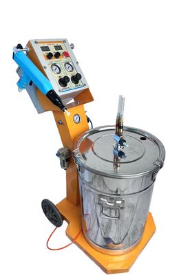 Máquina portátil de pulverización de pintura electrostática en polvo de acero inoxidable para recubrimiento al vacío