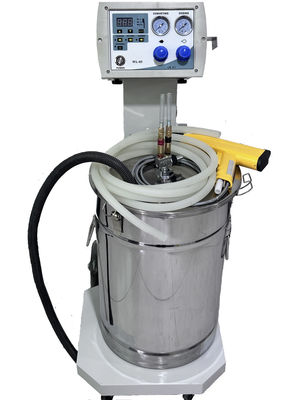 59*38*102cm máquina automática china de recubrimiento en polvo con clientes de voltaje local